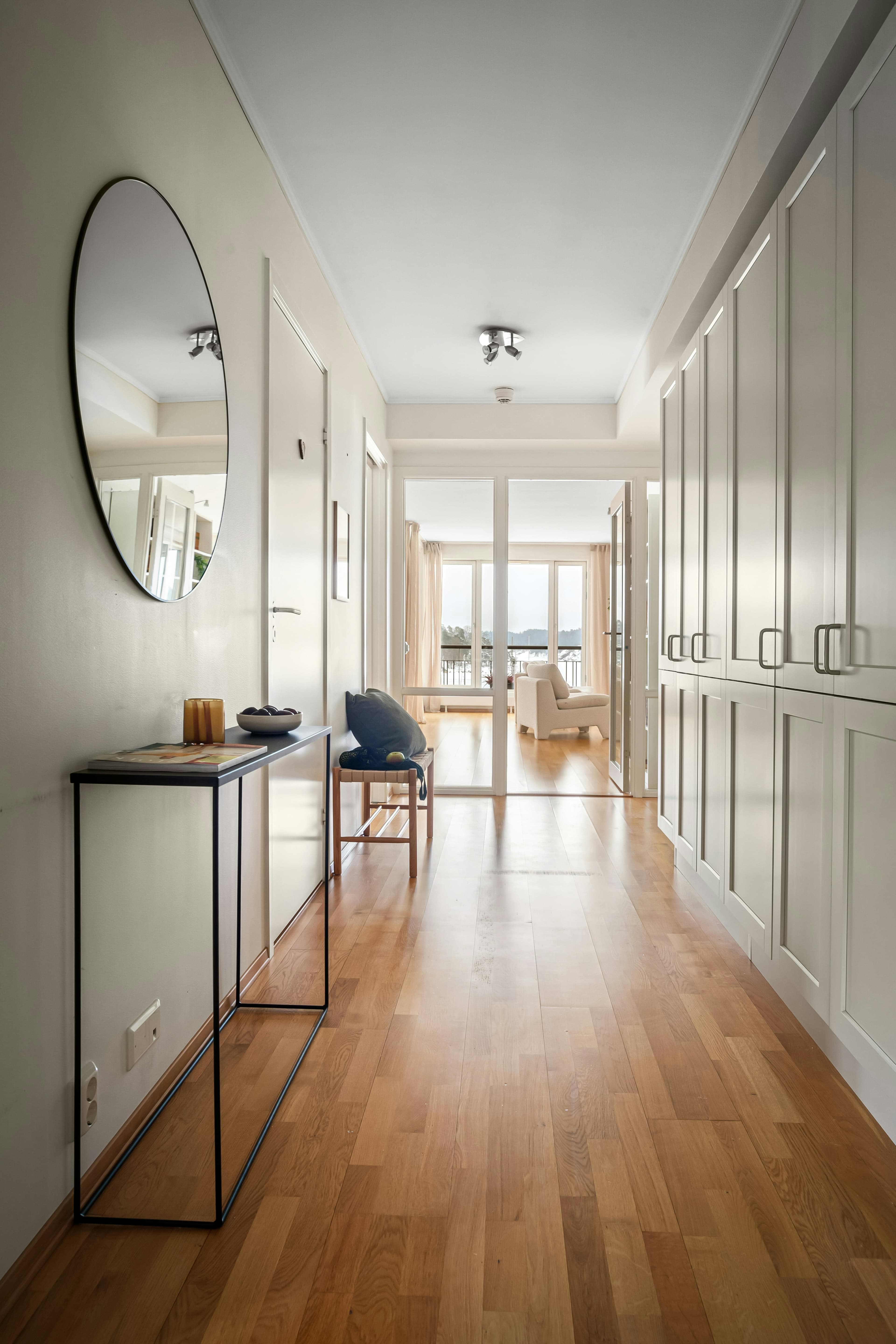 Finished timber flooring in a Perth home